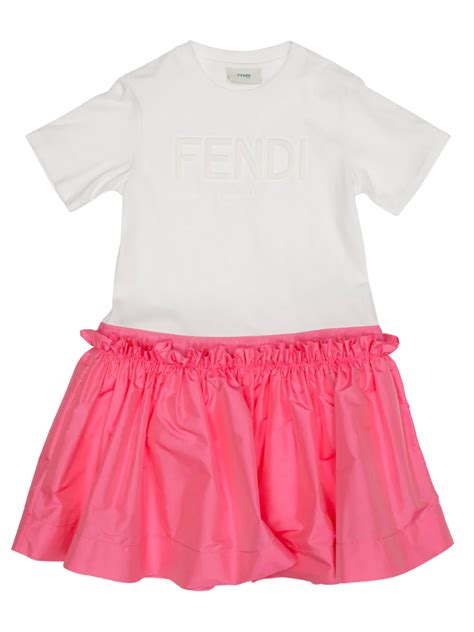 fendi kids dress pink|Fendi raincoat child.